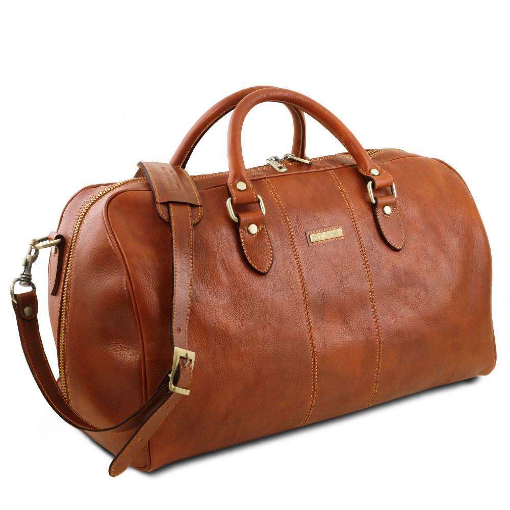 Tuscany Leather Borsone da Viaggio in Pelle - Misura Grande Ultimo giorno
