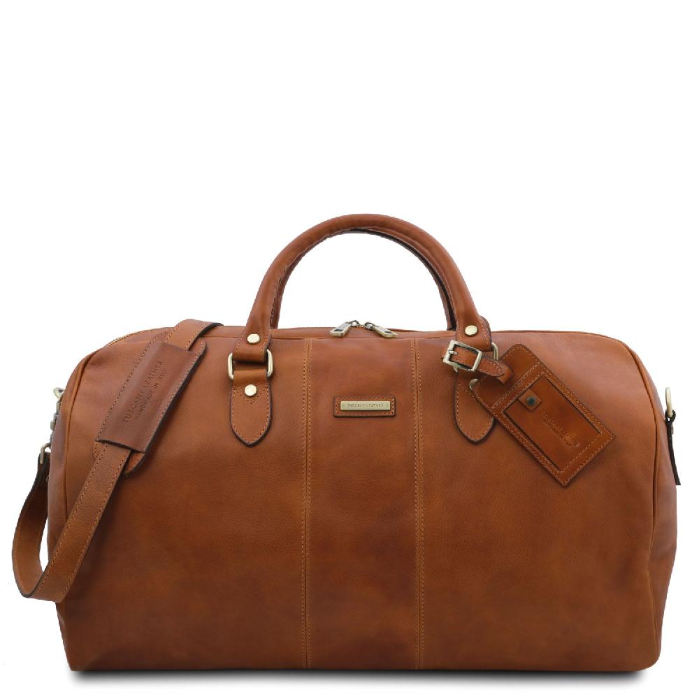 Tuscany Leather Borsone da Viaggio in Pelle - Misura Grande Promozione temporanea