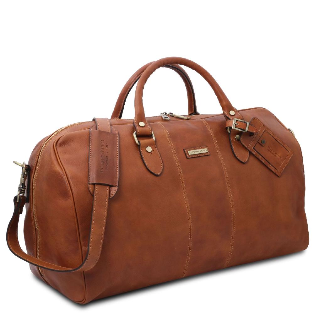 Tuscany Leather Borsone da Viaggio in Pelle - Misura Grande Promozione temporanea