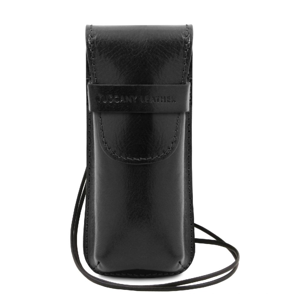 Tuscany Leather Esclusivo Portaocchiali/Portacellulare/porta Orologio a Tracolla in Pelle Super sconto