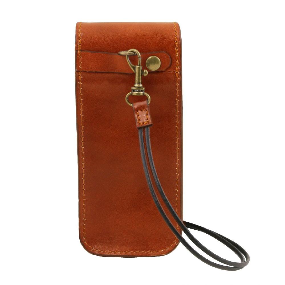 Tuscany Leather Esclusivo Portaocchiali/Portacellulare/porta Orologio a Tracolla in Pelle Trasporto libero internazionale