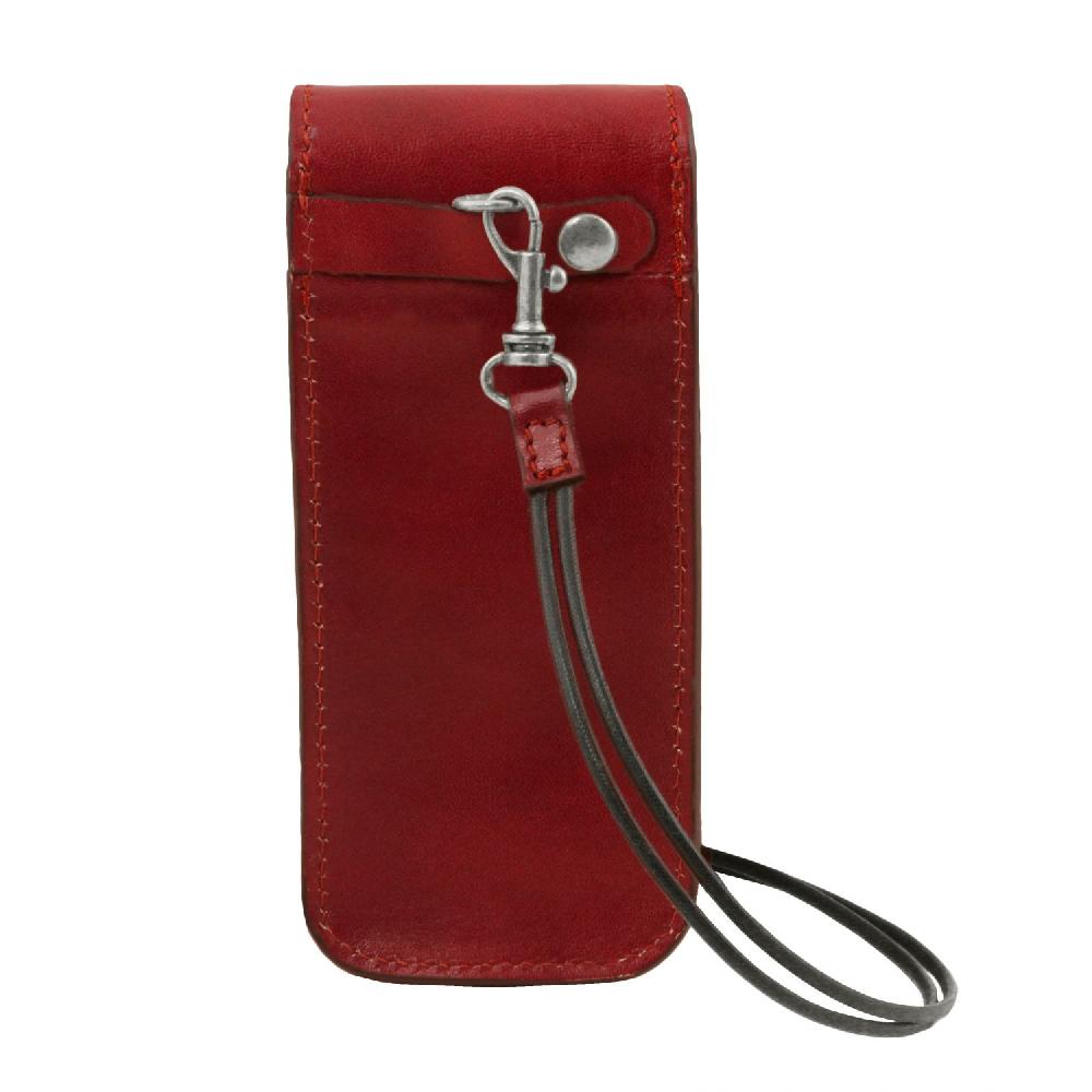 Tuscany Leather Esclusivo Portaocchiali/Portacellulare/porta Orologio a Tracolla in Pelle Officina