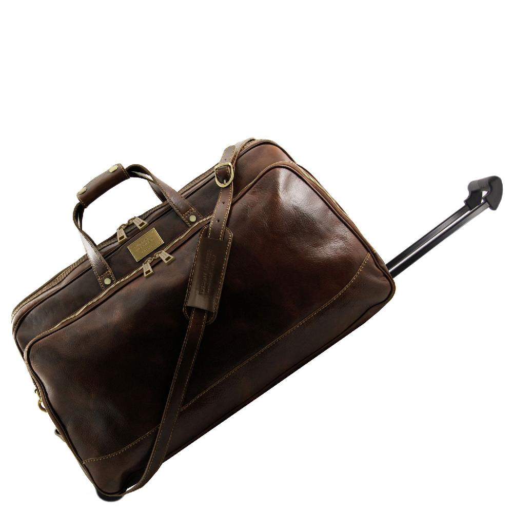 Tuscany Leather Borsa-Trolley in Pelle - Misura Piccola Black Friday Prezzi