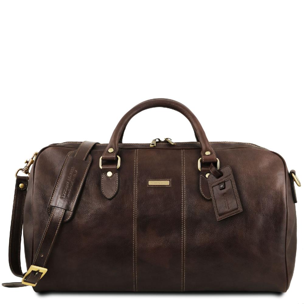 Tuscany Leather Borsone da Viaggio in Pelle e Beauty Case in Pelle Pezzi Unici