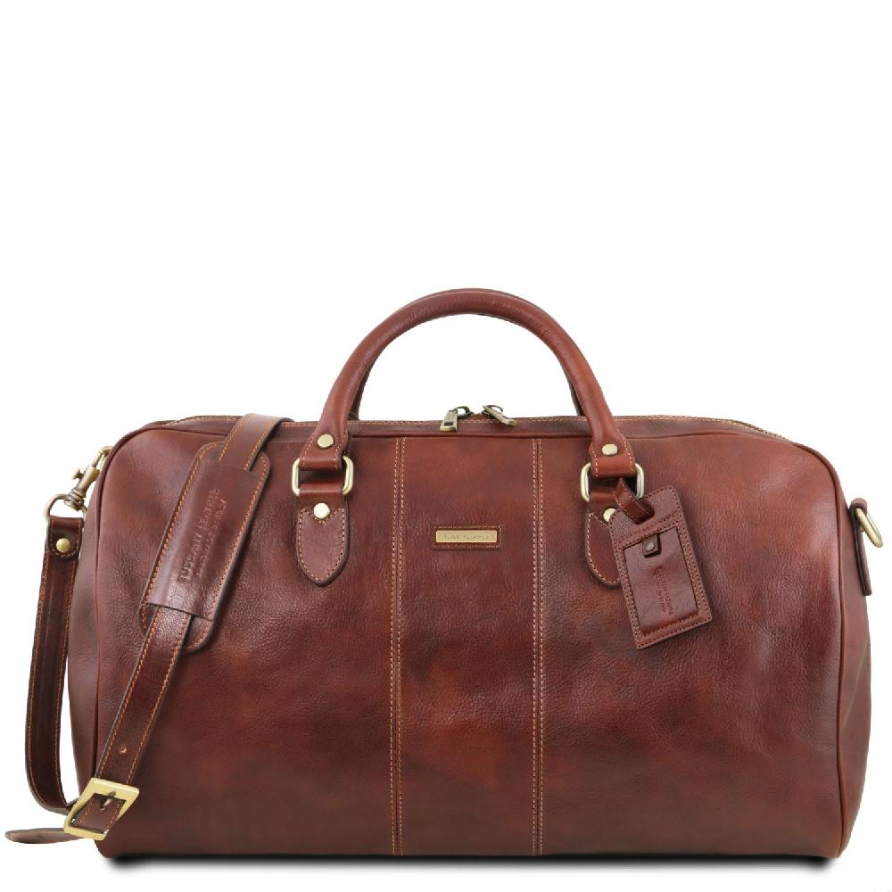 Tuscany Leather Borsone da Viaggio in Pelle e Beauty Case in Pelle Soddisfazione Garantita