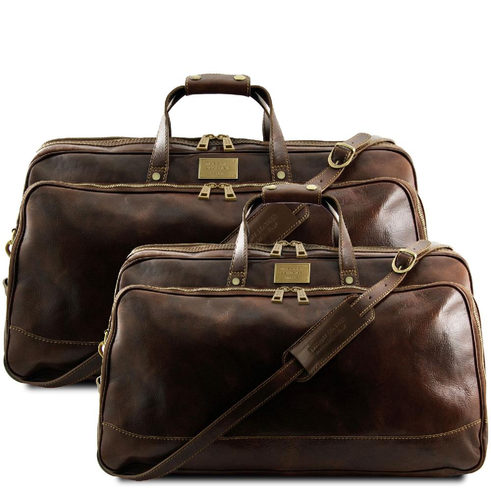 Tuscany Leather Set Trolley da Viaggio in Pelle Acquista Ora