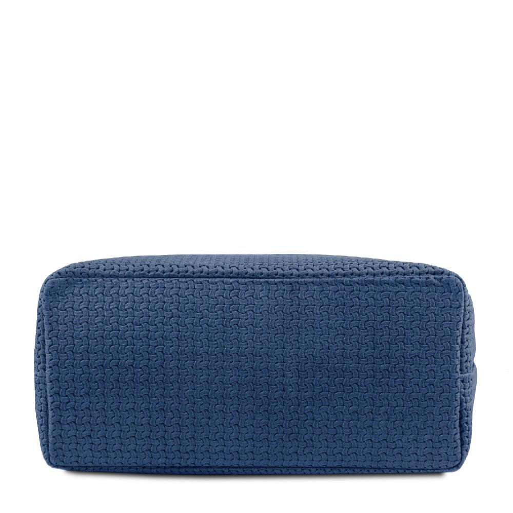 Tuscany Leather Borsa Shopping in Pelle Stampa Intrecciata Negozio