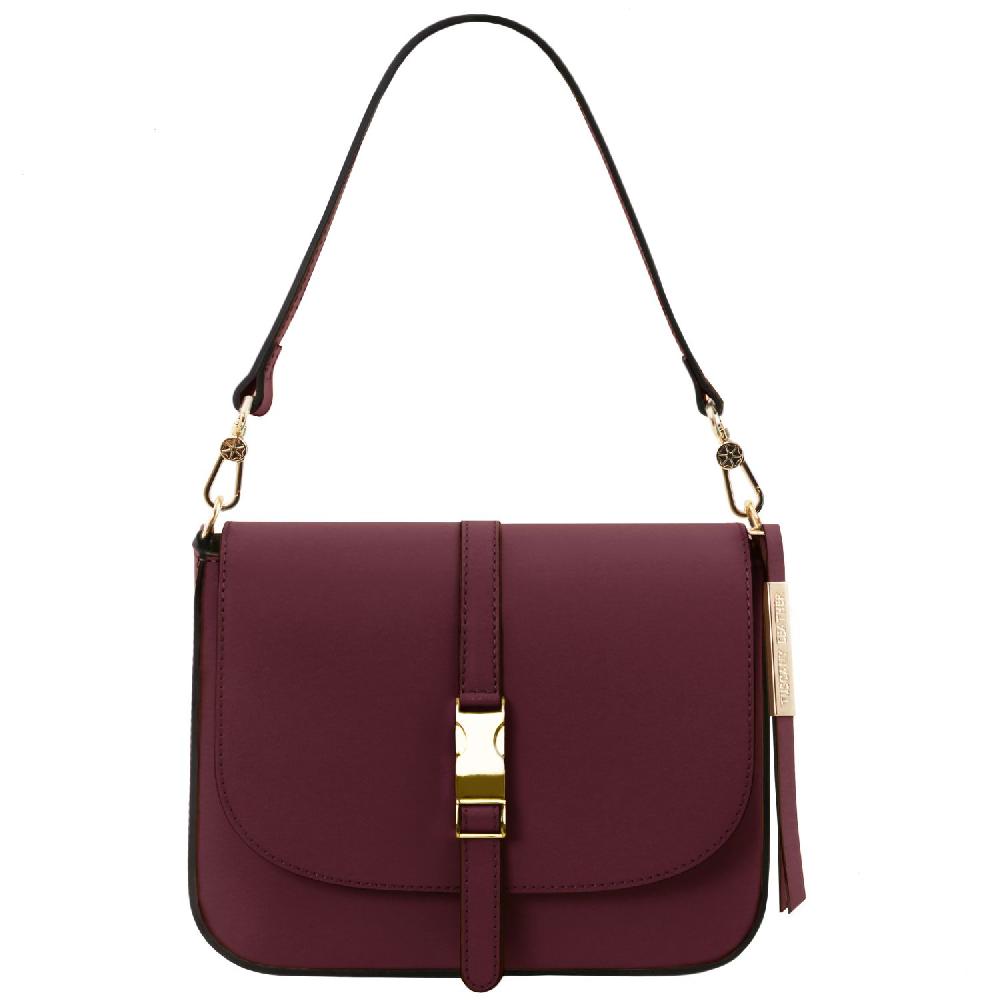 Tuscany Leather Borsa a Tracolla in Pelle Grande vendita