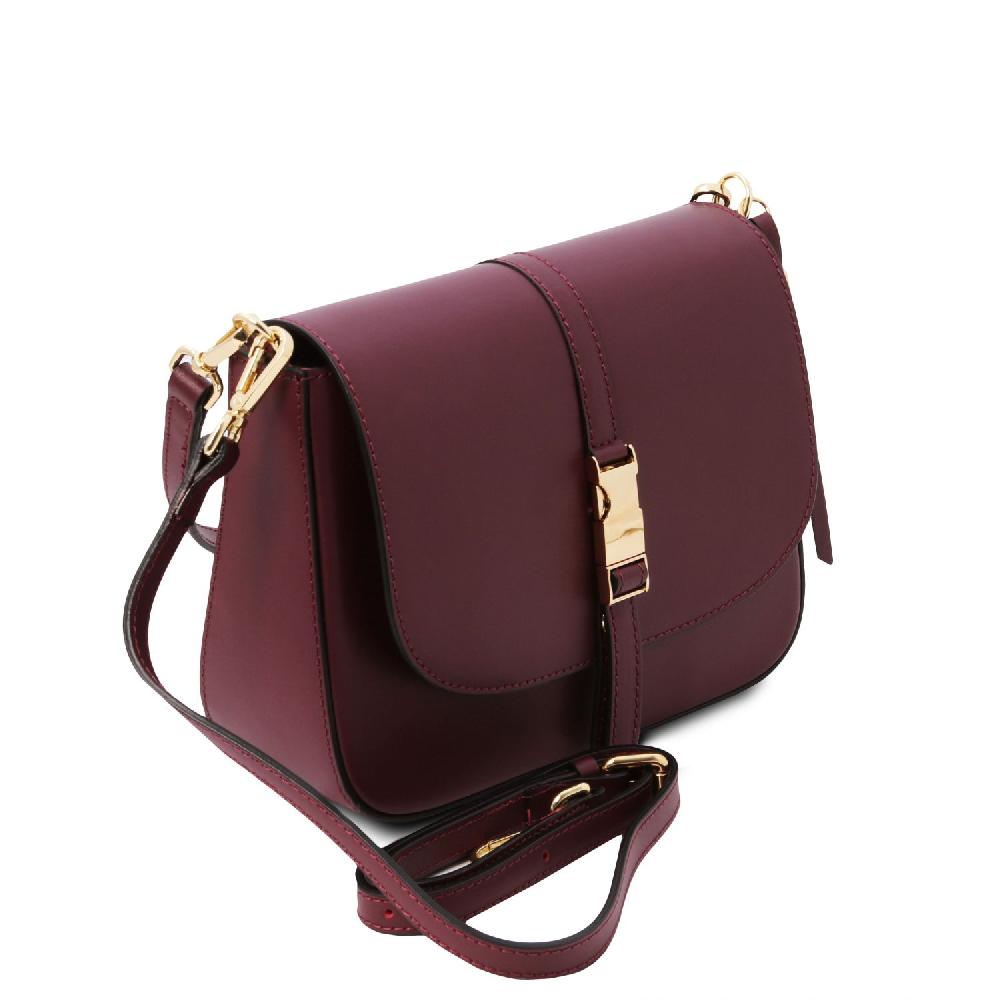 Tuscany Leather Borsa a Tracolla in Pelle Grande vendita
