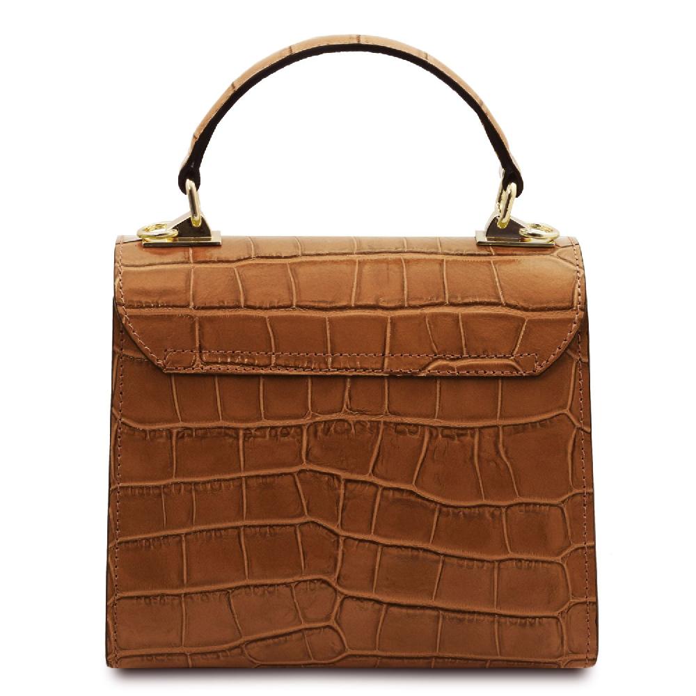 Tuscany Leather Borsa a Mano in Pelle Stampa Cocco Shopping online