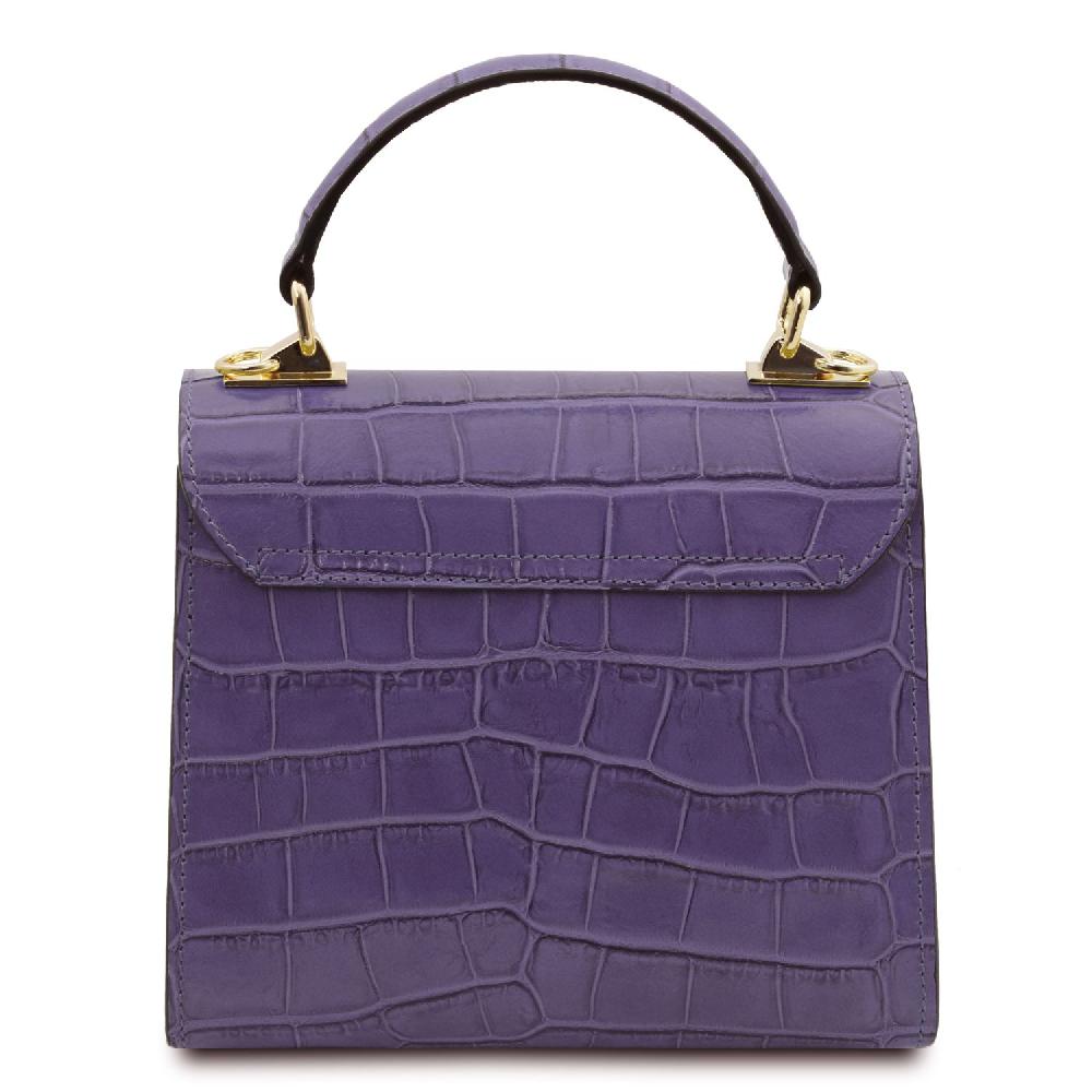Tuscany Leather Borsa a Mano in Pelle Stampa Cocco Black Friday