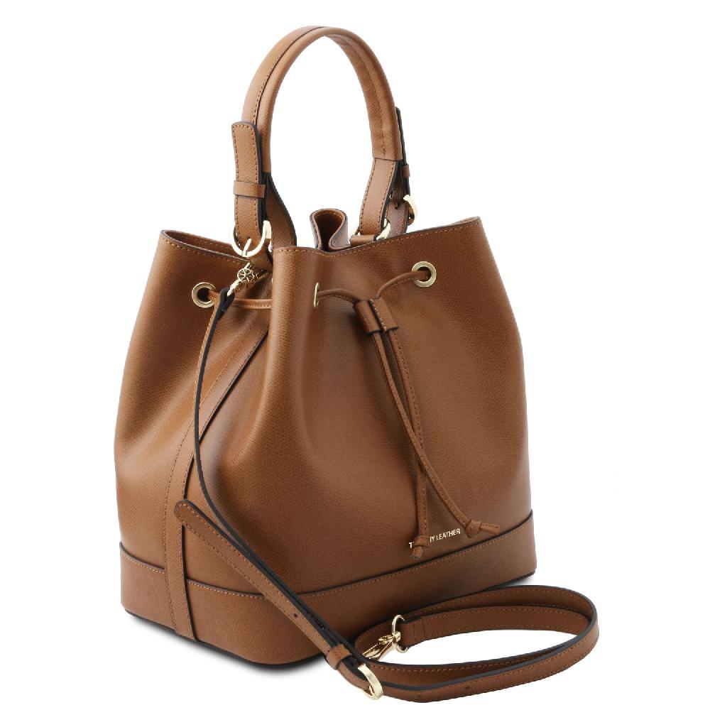 Tuscany Leather Borsa Secchiello in Pelle Offerta natalizia