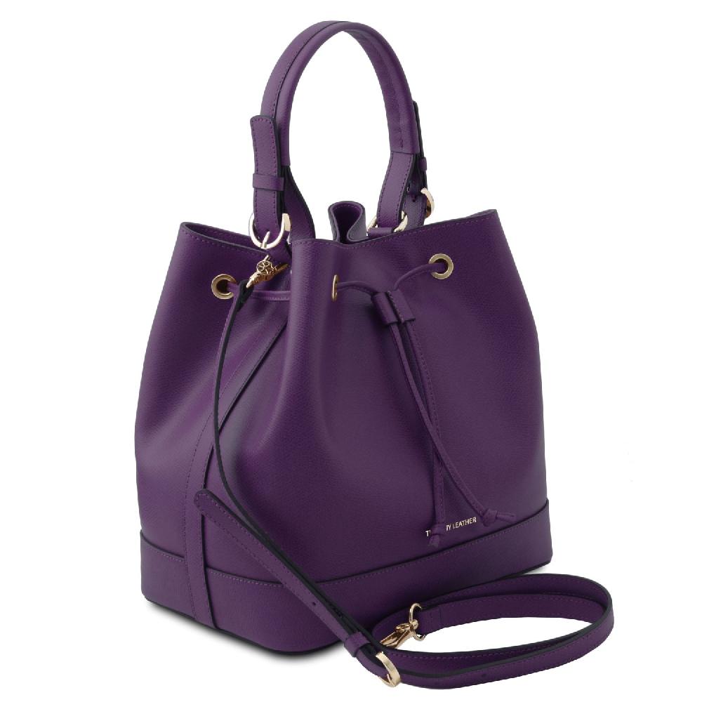 Tuscany Leather Borsa Secchiello in Pelle Offerta per la Festa della Mamma