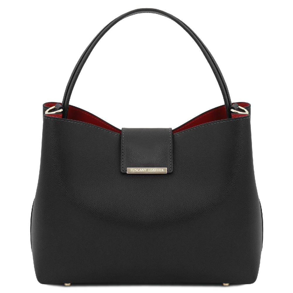 Tuscany Leather Borsa Secchiello in Pelle Offerta Giorno del Papà