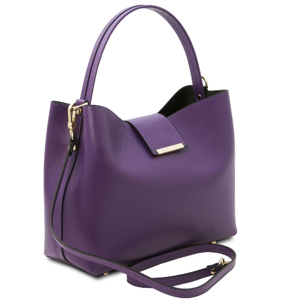 Tuscany Leather Borsa Secchiello in Pelle Smaltimento dello stoccaggio