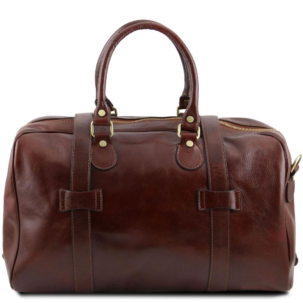 Tuscany Leather Borsone da Viaggio in Pelle con Fibbie - Misura Grande Offerte stagionali