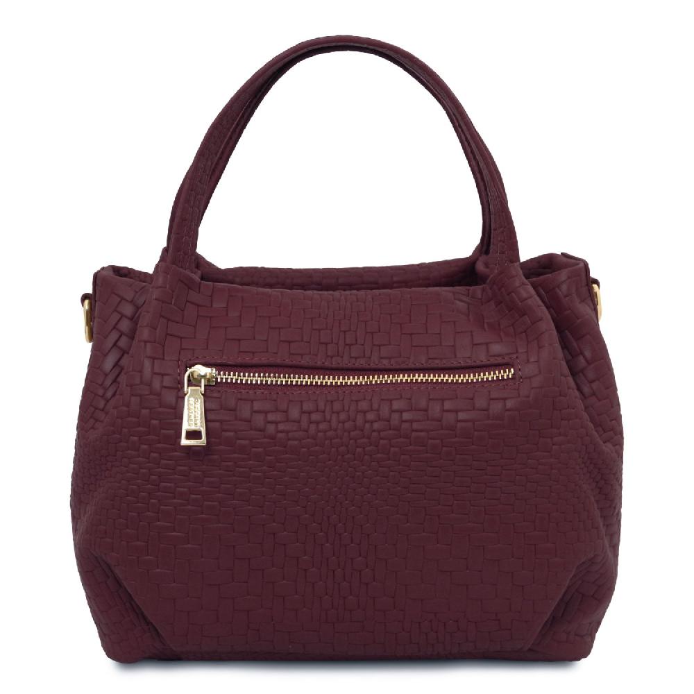 Tuscany Leather Borsa a Mano in Pelle Morbida Stampa Intrecciata Offerte speciali