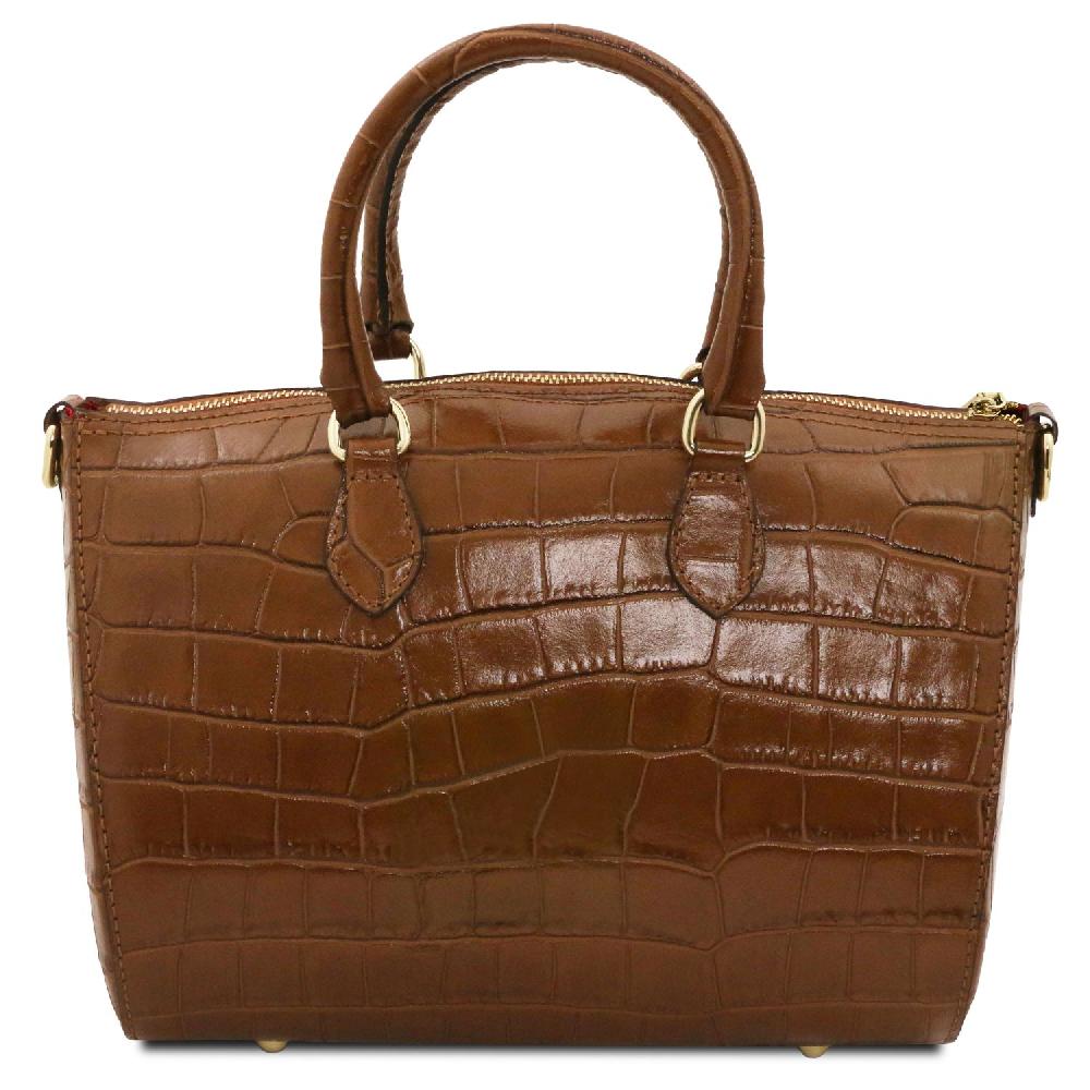 Tuscany Leather Bauletto in Pelle Stampa Cocco Enormi risparmi