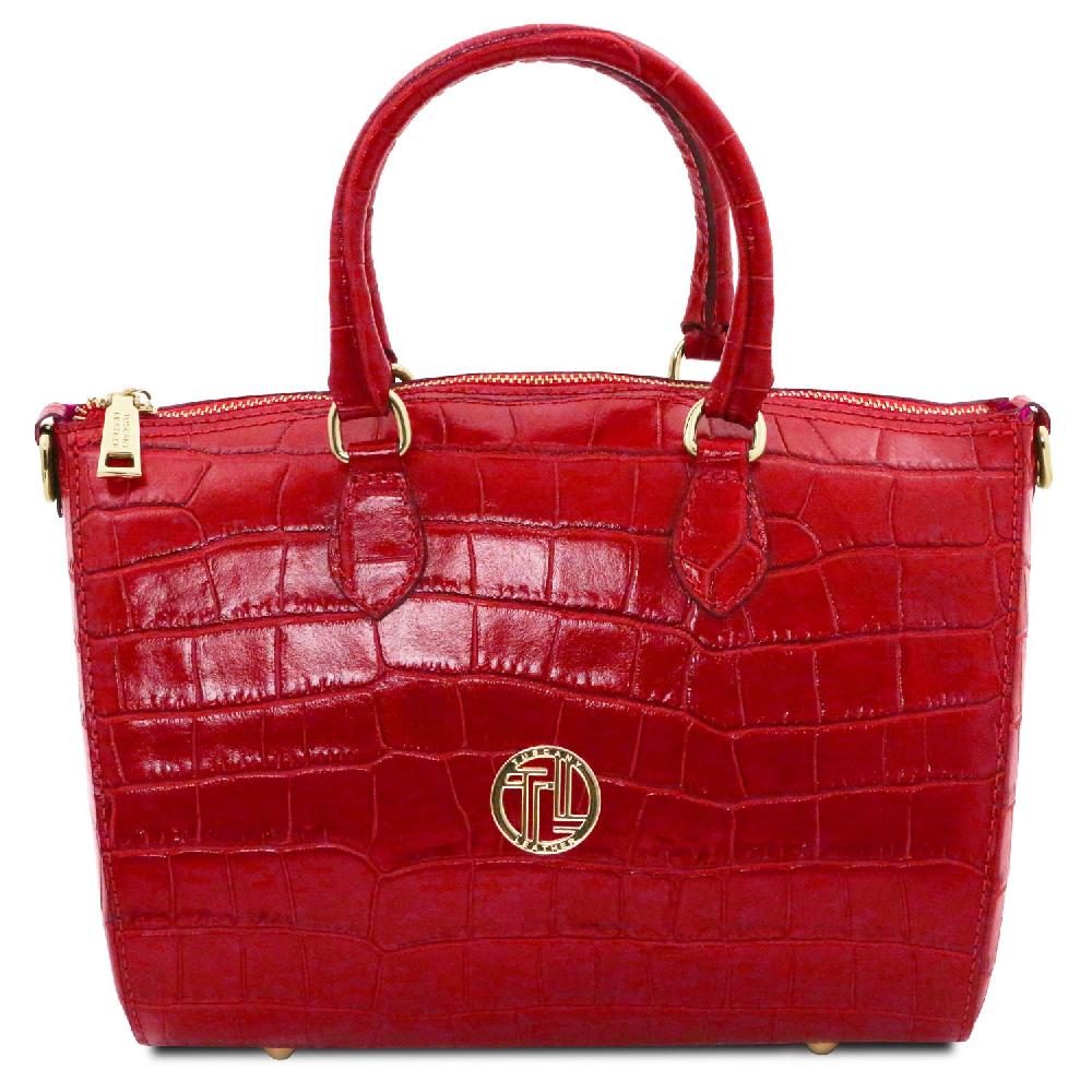 Tuscany Leather Bauletto in Pelle Stampa Cocco Sconti VIP