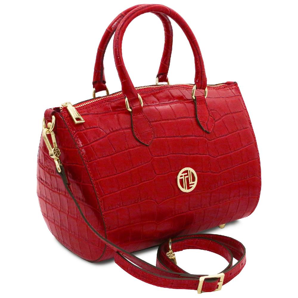 Tuscany Leather Bauletto in Pelle Stampa Cocco Sconti VIP