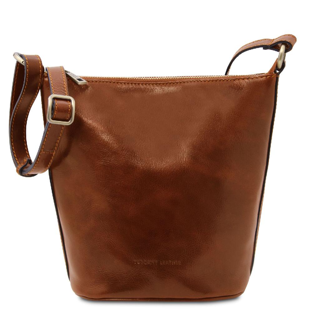 Tuscany Leather Borsa in Pelle a Tracolla Sostegno trimestrale