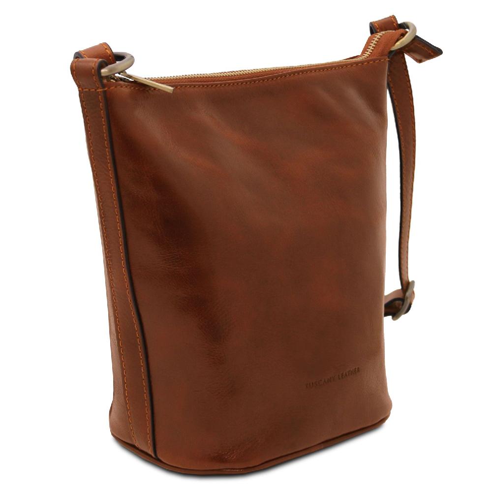 Tuscany Leather Borsa in Pelle a Tracolla Sostegno trimestrale