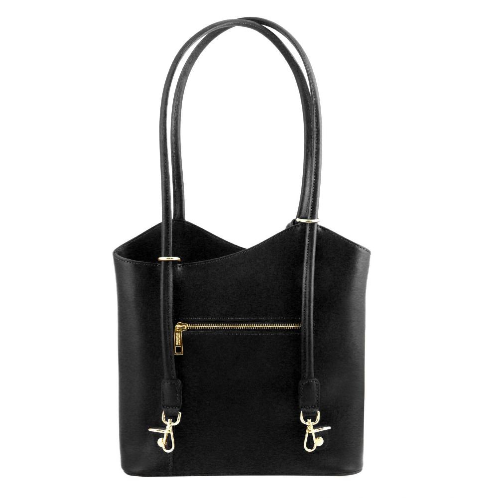 Tuscany Leather Borsa Donna Convertibile a Zaino in Pelle Saffiano Duty-free