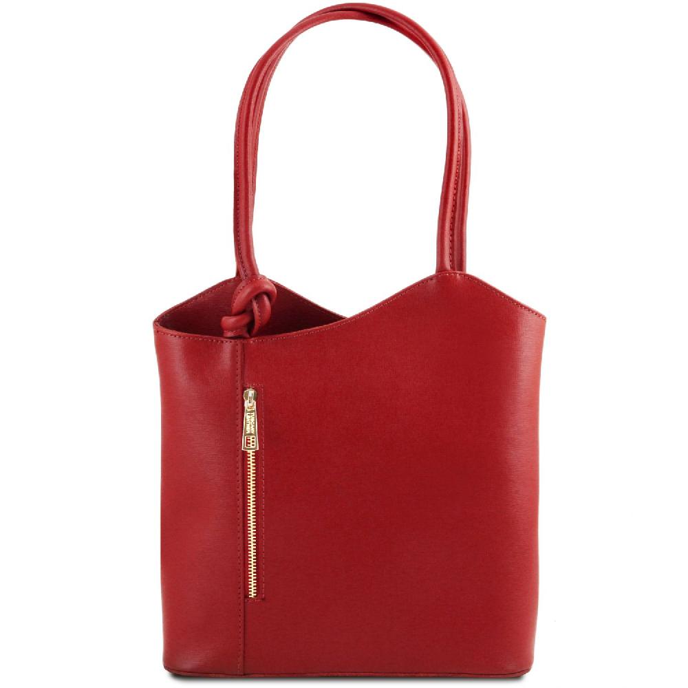 Tuscany Leather Borsa Donna Convertibile a Zaino in Pelle Saffiano 2025