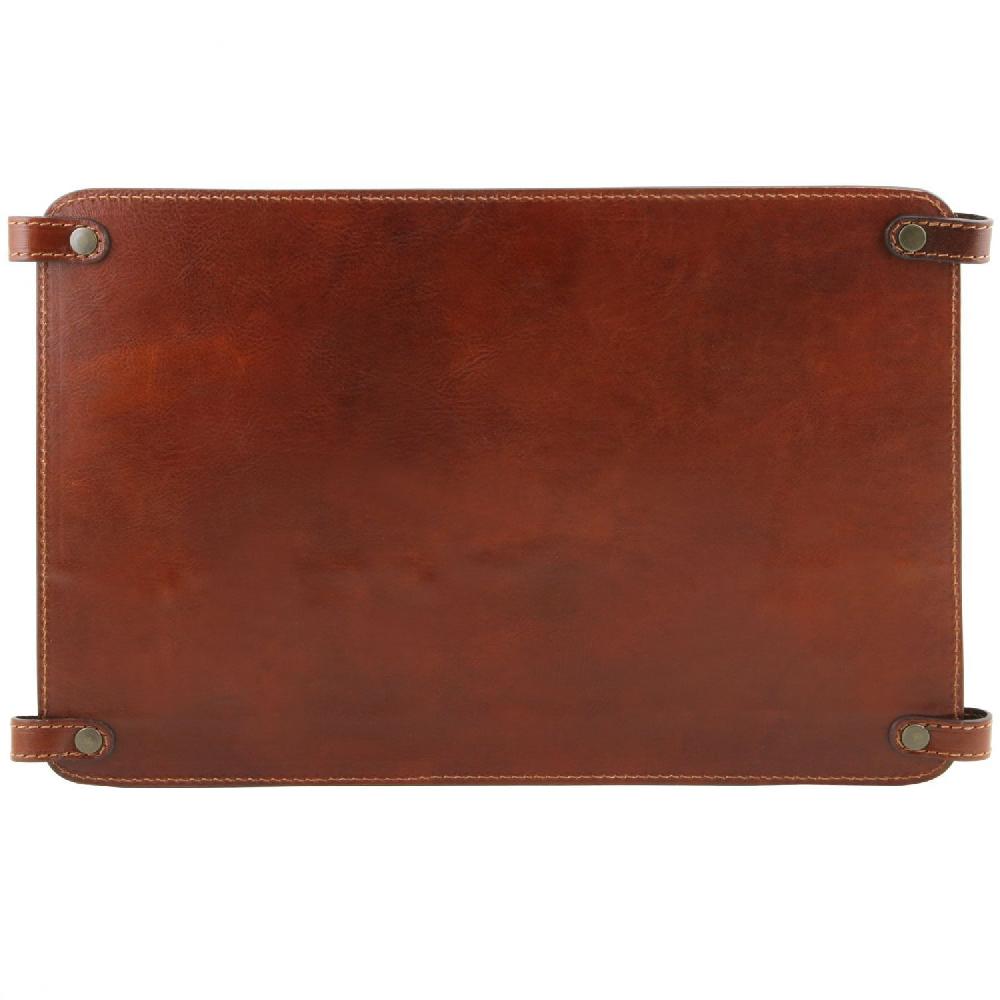 Tuscany Leather Modulo Multifunzione in Pelle con Tasche Italia