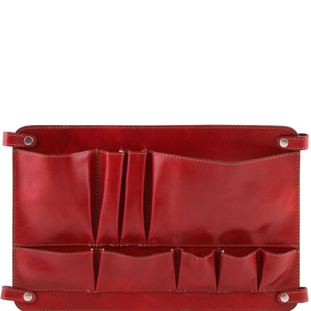 Tuscany Leather Modulo Multifunzione in Pelle con Tasche In Linea