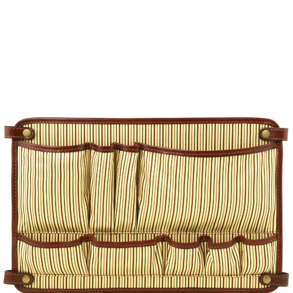 Tuscany Leather Modulo Multifunzione con Tasche Qualità