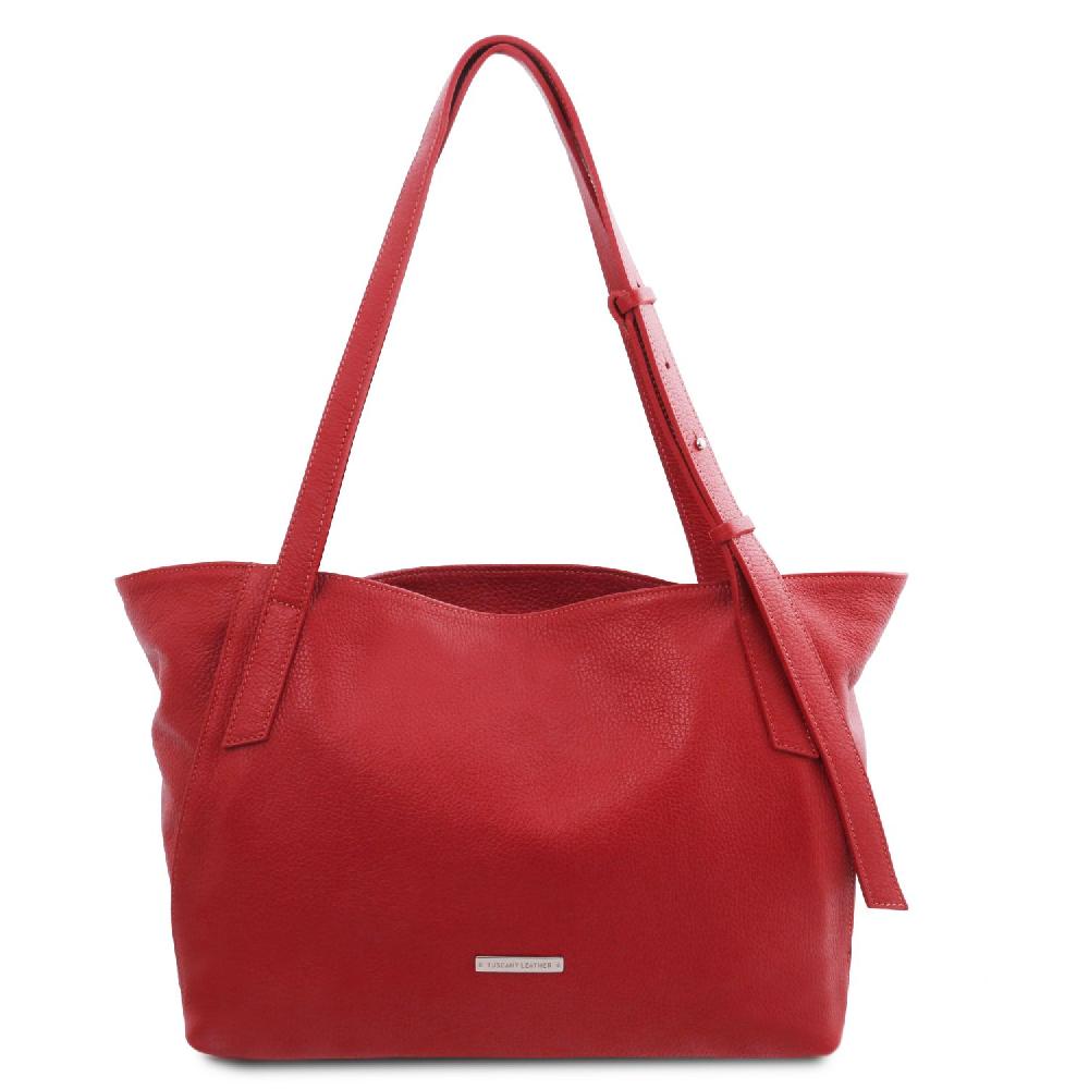 Tuscany Leather Borsa Shopping in Pelle Morbida Consegna Veloce