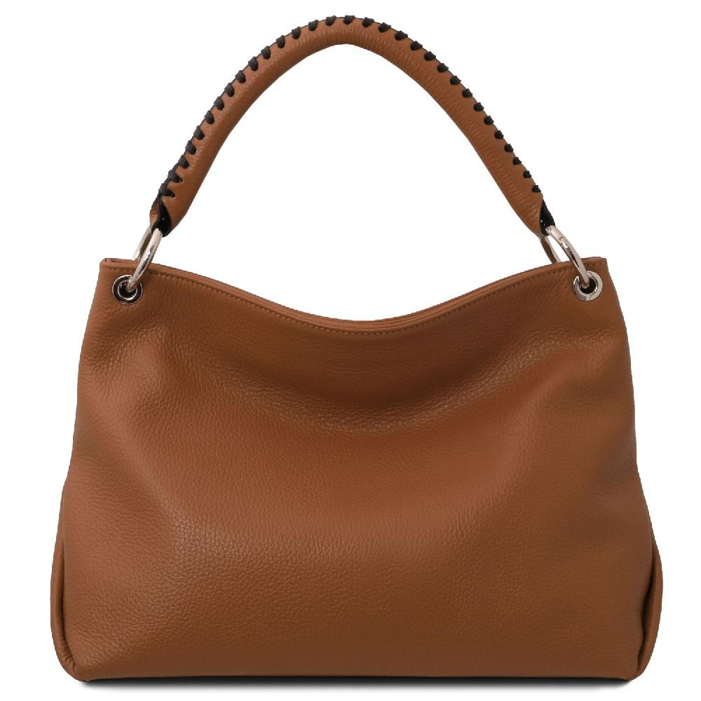 Tuscany Leather Borsa a Spalla in Pelle Morbida Presa