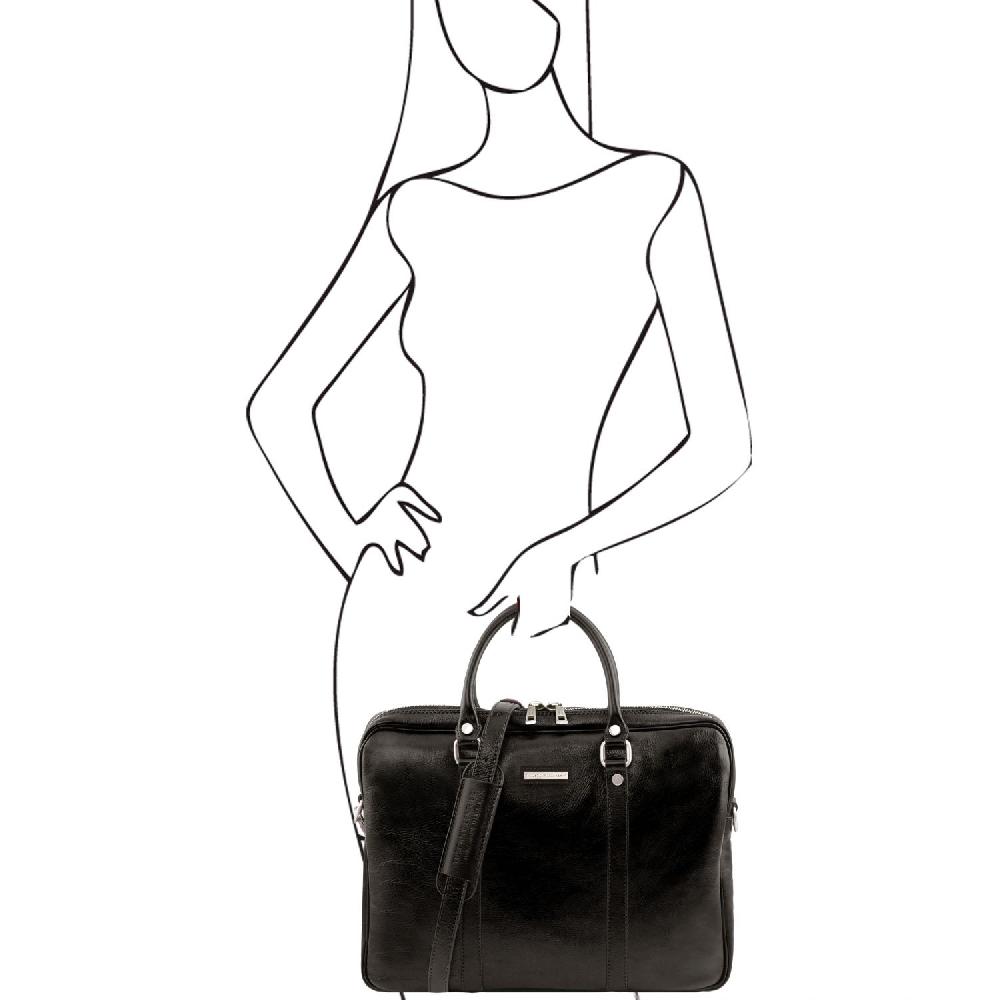 Tuscany Leather Borsa Porta Computer in Pelle Economico