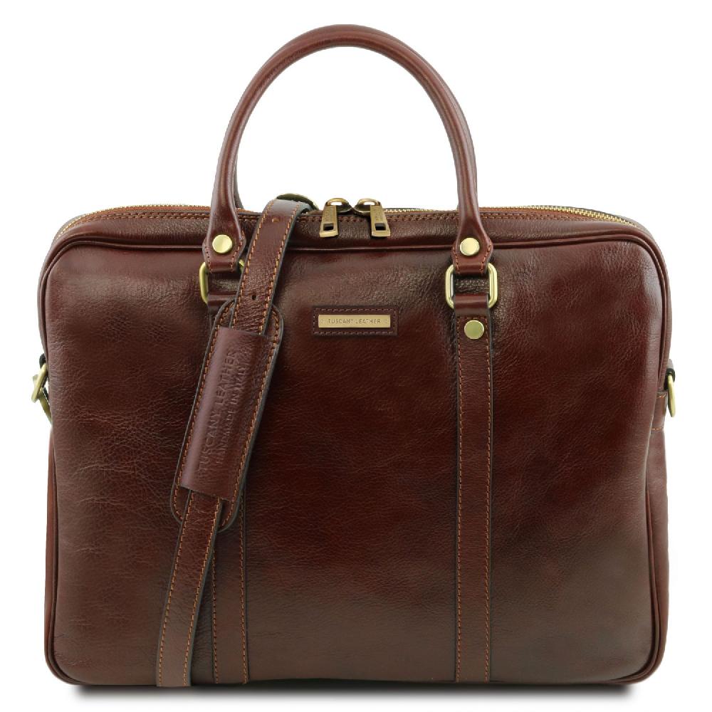 Tuscany Leather Borsa Porta Computer in Pelle Online
