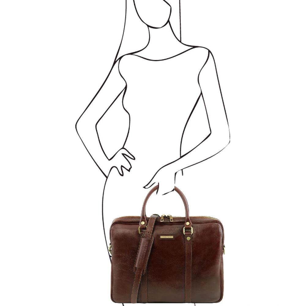 Tuscany Leather Borsa Porta Computer in Pelle Online