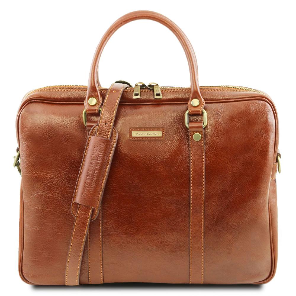 Tuscany Leather Borsa Porta Computer in Pelle Outlet