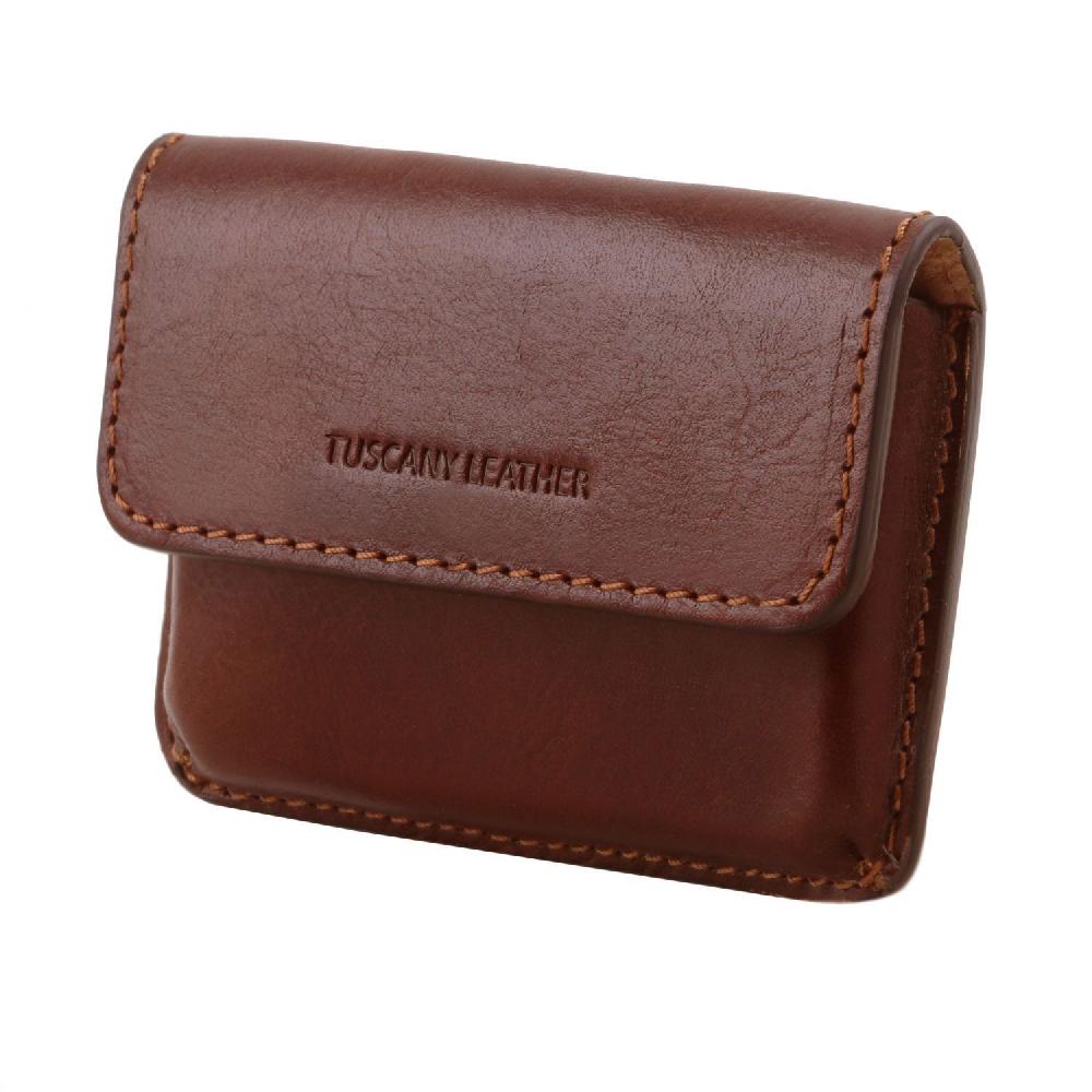 Tuscany Leather Esclusivo Porta Biglietti da Visita in Pelle Vendita Calda