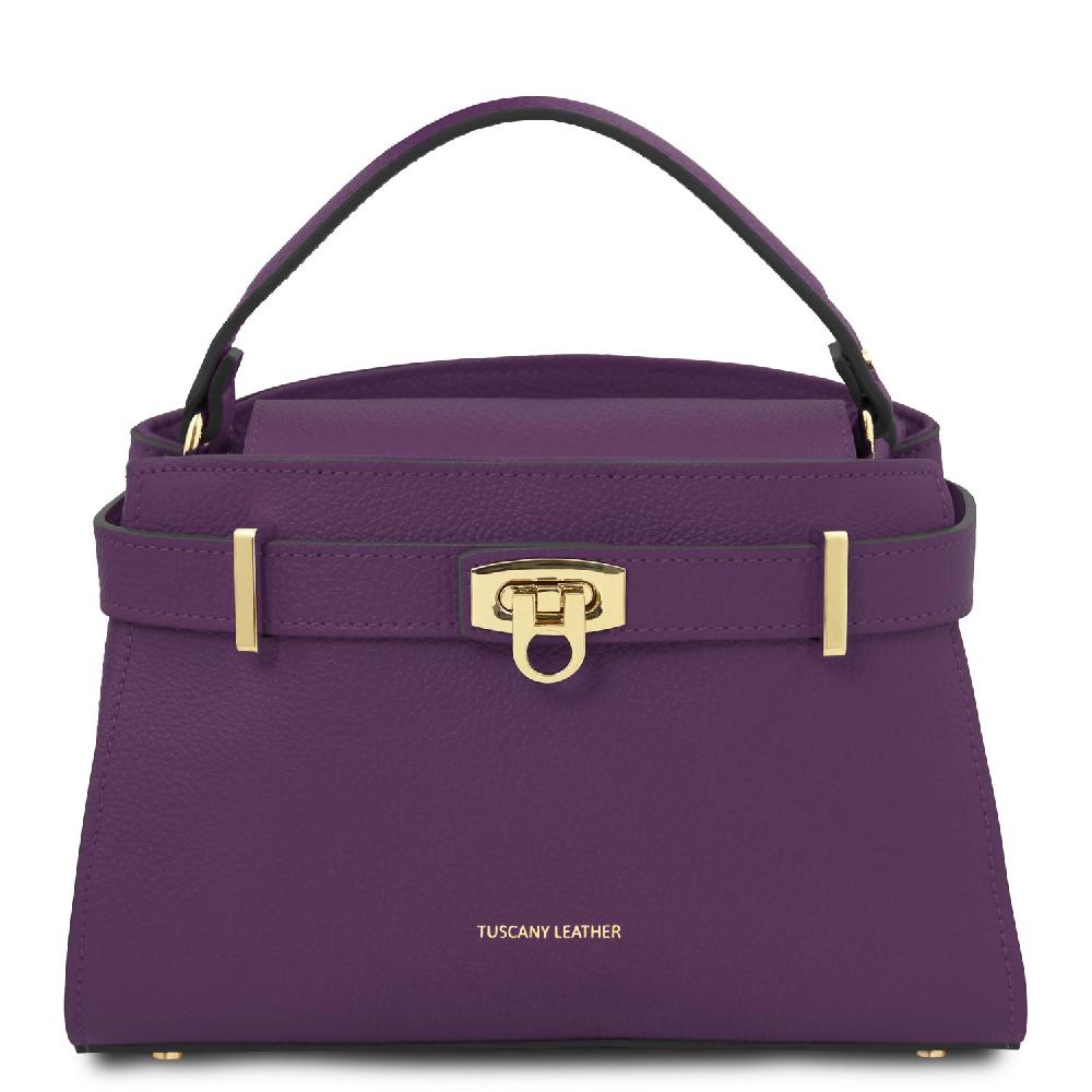 Tuscany Leather Borsa a Mano in Pelle Grande vendita