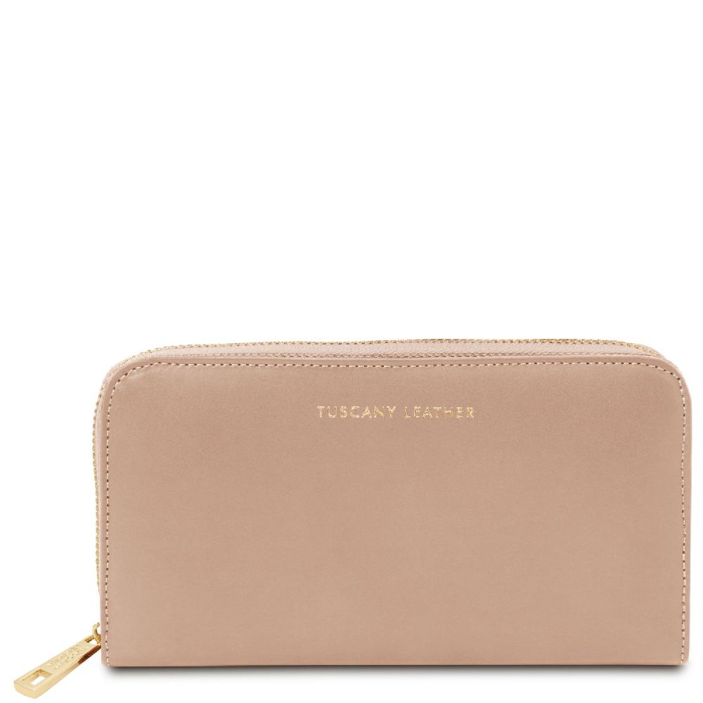 Tuscany Leather Esclusivo Portafogli in Pelle zip Around Fornitura limitata