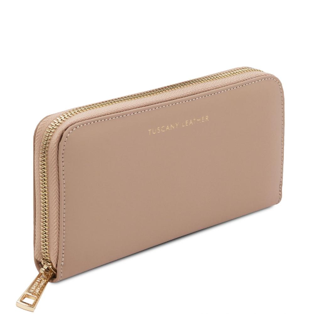 Tuscany Leather Esclusivo Portafogli in Pelle zip Around Fornitura limitata