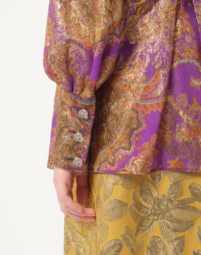 Valentino Handbags Top In Fil Coupe' Lame' Cachemire Apres L'hiver per Donna in Multicolor | Valentino IT Nuovo