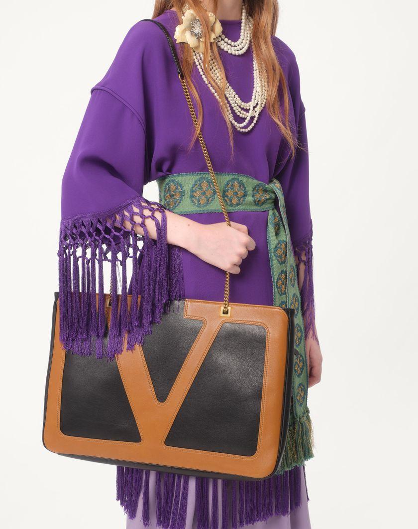Valentino Handbags Abito In Cady Couture per Donna in Violet | Valentino IT Negozi Online