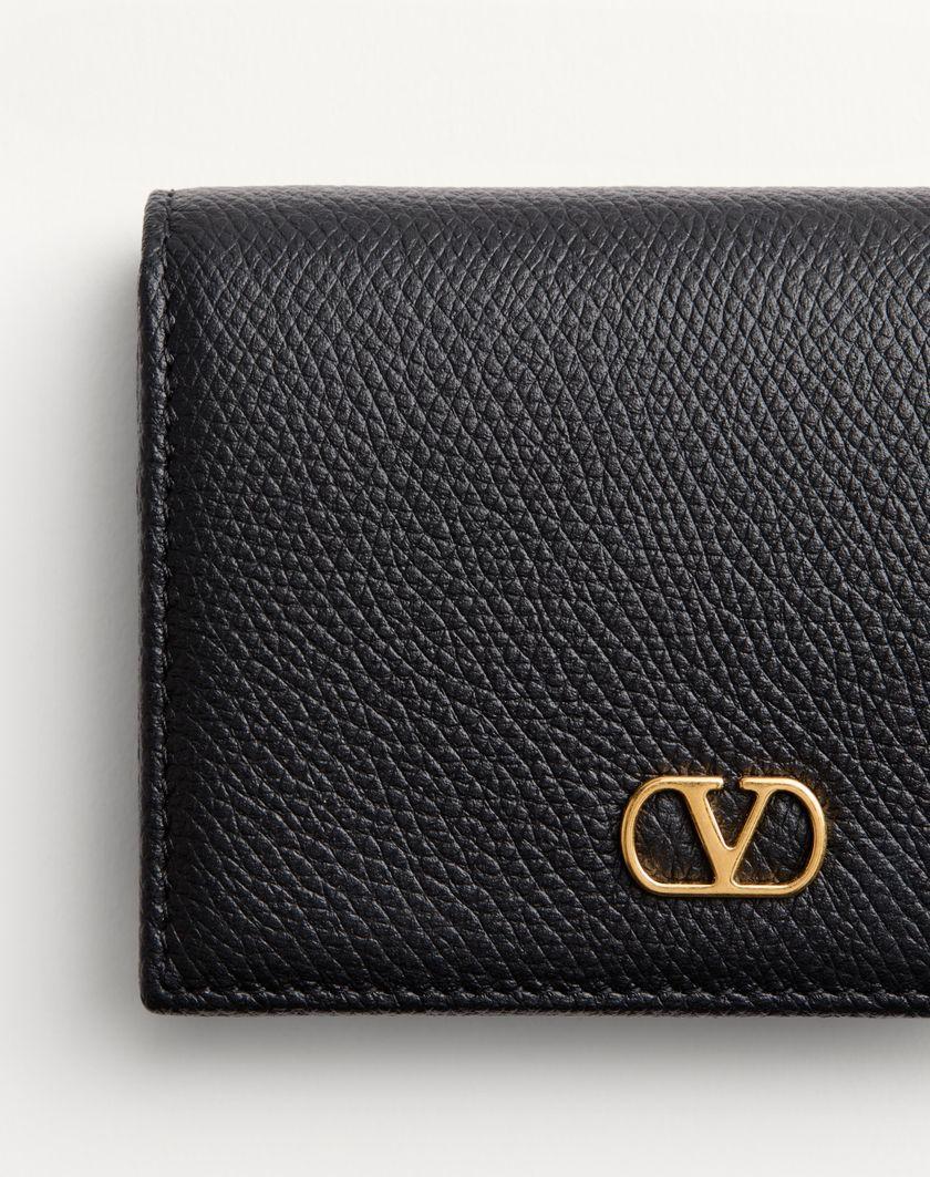 Valentino Handbags Portafoglio Vlogo Signature In Vitello Granato per Donna in Nero | Valentino IT Fino Al -60%