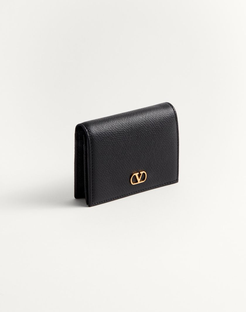 Valentino Handbags Portafoglio Vlogo Signature In Vitello Granato per Donna in Nero | Valentino IT Fino Al -60%