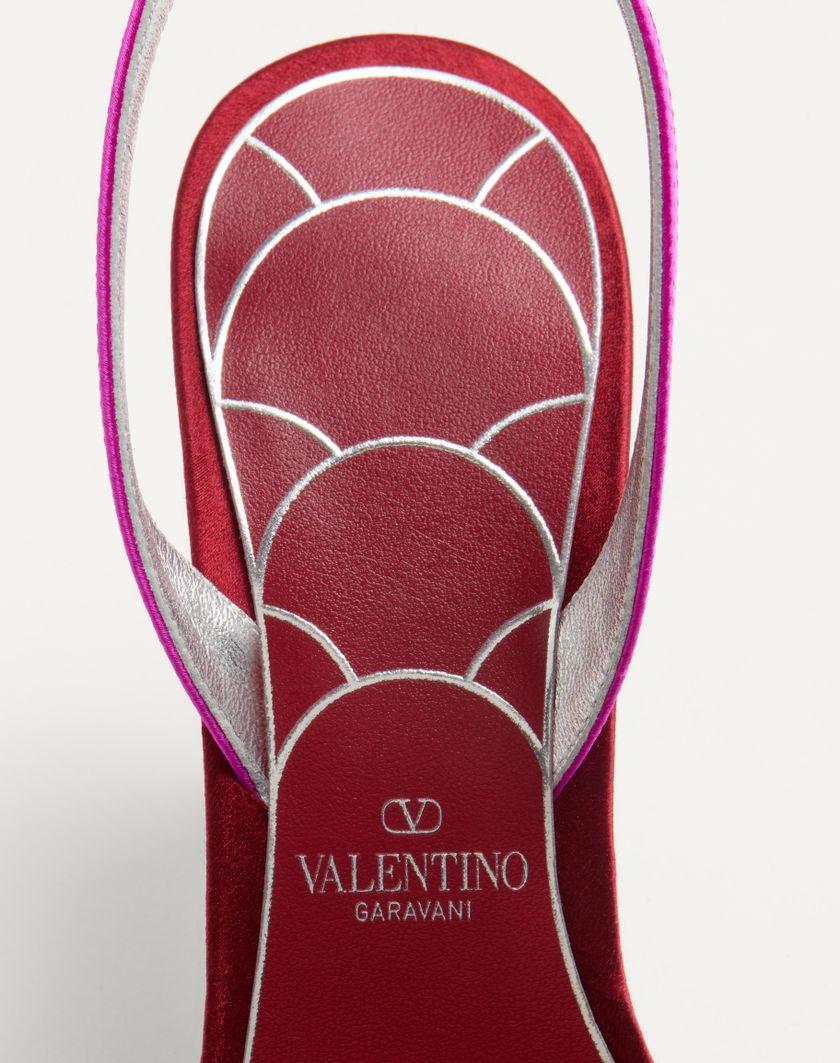 Valentino Handbags Sandalo Ladycrush In Raso Con Cristalli 85mm per Donna in Multicolor | Valentino IT Prezzo Ridotto