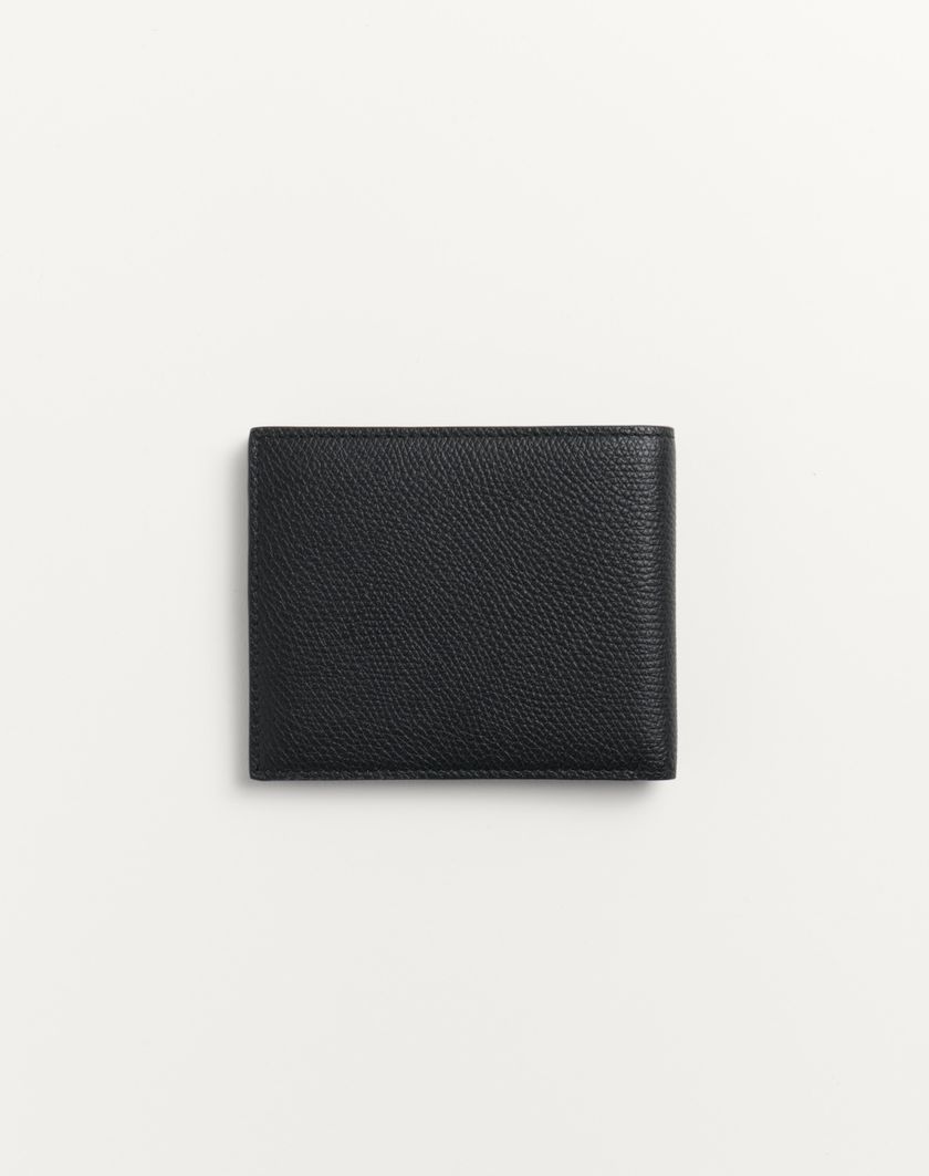 Valentino Handbags Portafoglio Vlogo Signature In Vitello Granato per Uomo in Nero | Valentino IT 2025