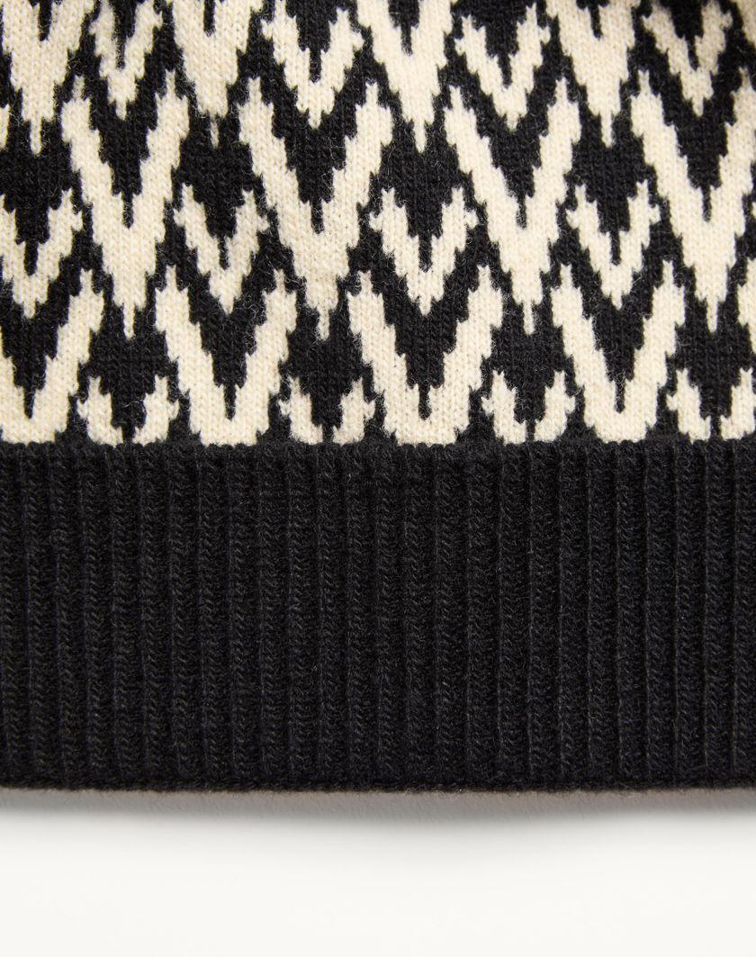Valentino Handbags Beanie Knitted Toute La V Signature In Lana per Uomo in Navy/crema | Valentino IT Moda