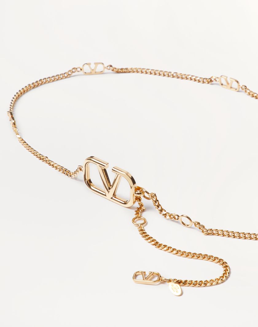 Valentino Handbags Cintura A Catena Vlogo Signature per Donna in Oro | Valentino IT Promozione
