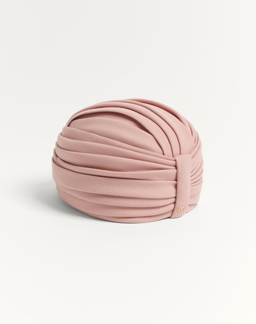 Valentino Handbags Turbante Rigido In Lana per Donna in Avorio/oro | Valentino IT Promozione Limitata